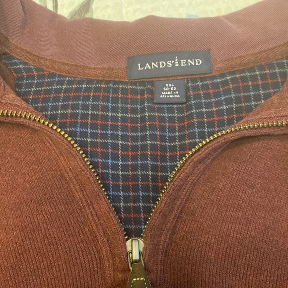 So Soft and Comfortable Men’s Lands’ End Quarter zip Fleece XXL - Picture 3 of 5